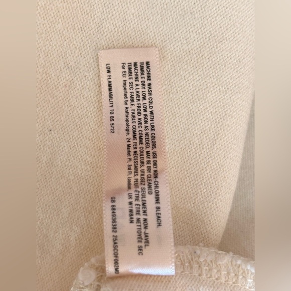 Anthropologie Allihop Belmont Dress Stripe Casual Shift 3/4 Sleeve Short, Large - Picture 11 of 11